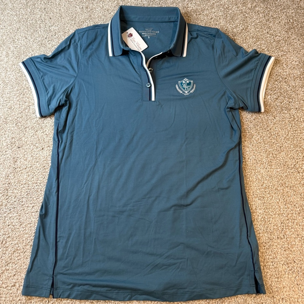 Vineyard Vines Performance Polo in Blue
